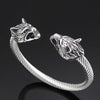 Odins-glory Viking Armring With Wolf heads