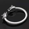Odins-glory Viking Armring With Wolf heads
