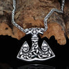 thumbnail image 2 of Stainless Steel Helm Of Awe Necklace And Wheat Chain - Norse Spirit 2 of 11