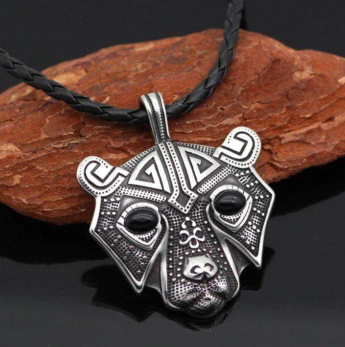 ageofvikings Silver/Chain Viking Bear Pendant