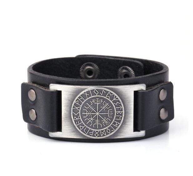 ageofvikings Black Viking Compass Bracelet