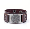 ageofvikings Brown Viking Compass Bracelet