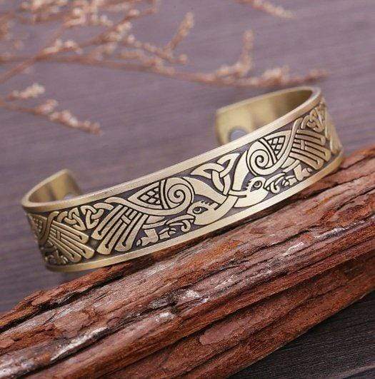 ageofvikings Silver Viking Raven bracelet