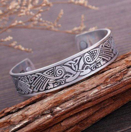 Viking Crow Head Stainless Steel Bracelet – GTHIC