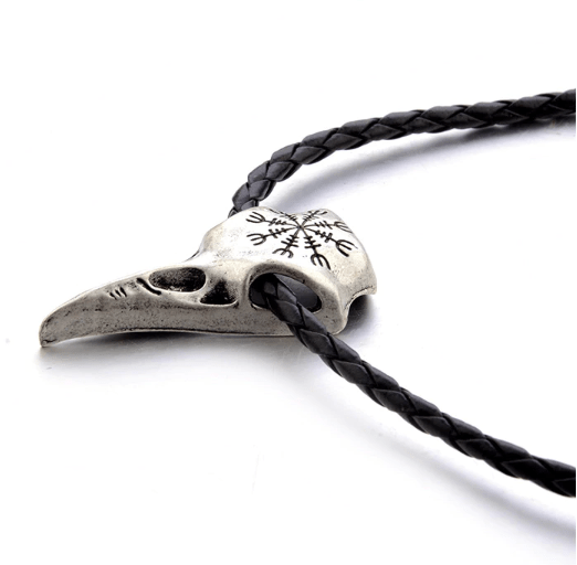 ageofvikings Viking Raven Skull Necklace