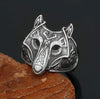 ageofvikings Viking Wolf Head Ring