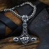 Viking Mjolnir with Valknut Necklace