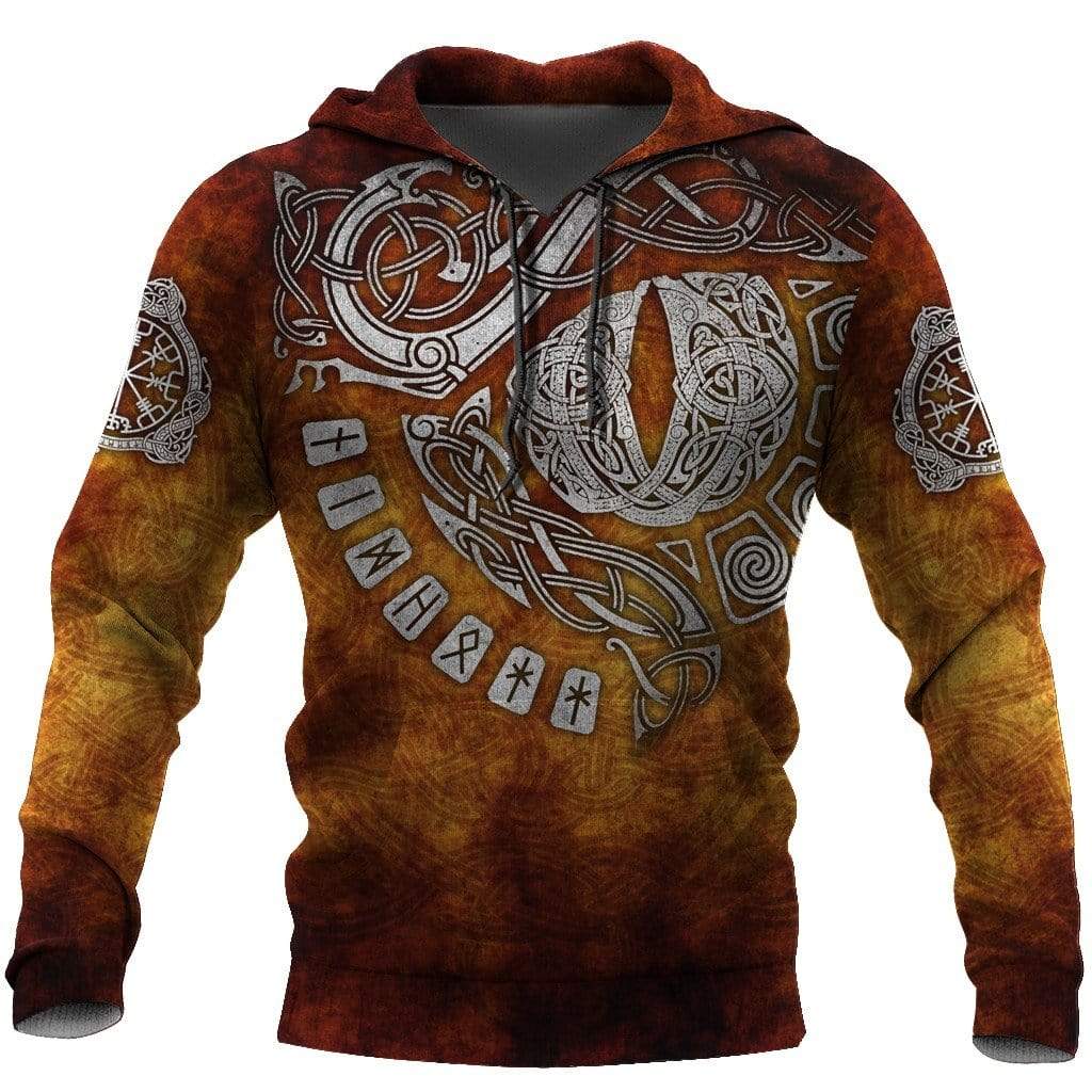 Vikings Roar Vikings Tattoo All Over Hoodie