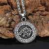 Odins-Glory Wolf Necklace With Viking Runes
