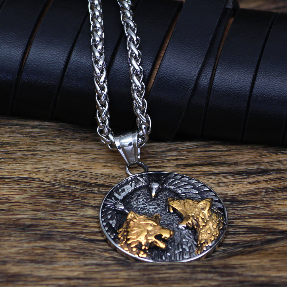 Huginn and Muninn with Fenrir Necklace